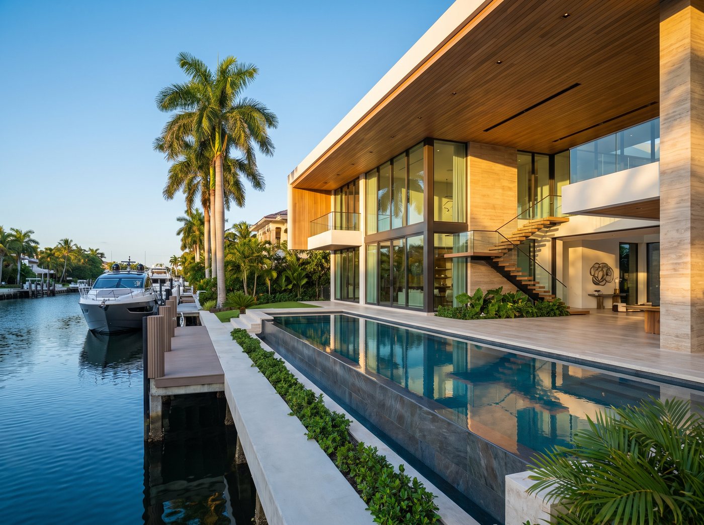 Luxury waterfront home in South Florida
